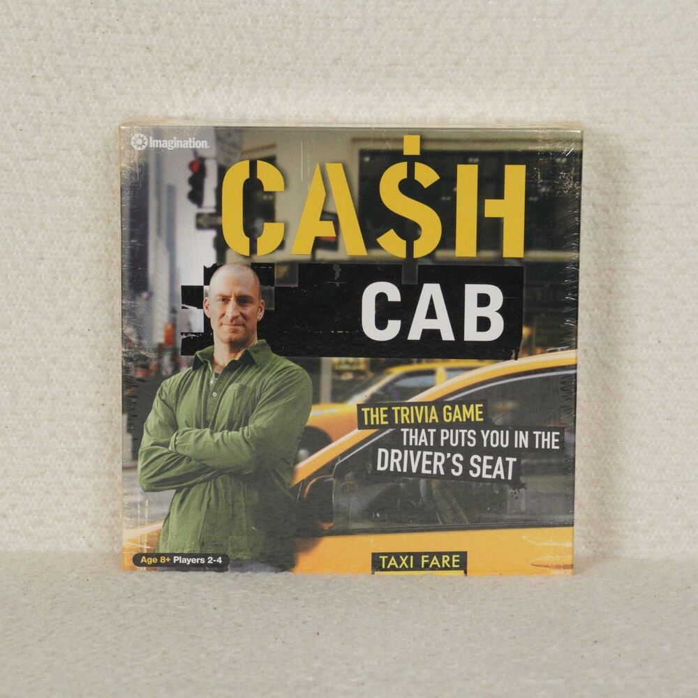 Cash Cab Board Game Discovery Channel Trivia Show Imagination 2008 Sealed